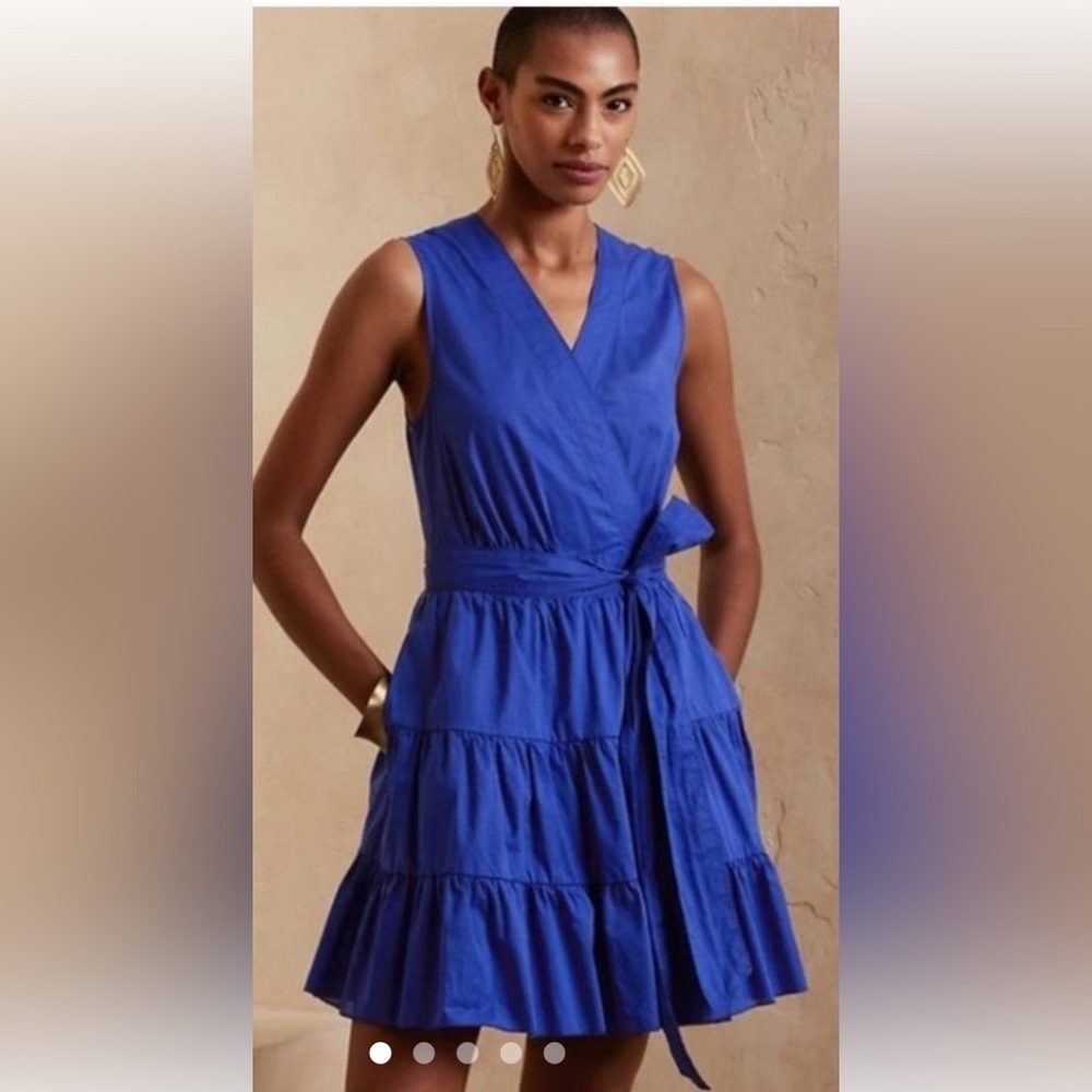 Banana Republic Blue Midi Dress